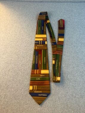 Books of the Bible by Larson Neck Tie